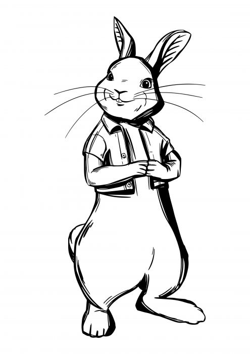 Cottontail rabbit coloring pages rabbit peter coloring pages