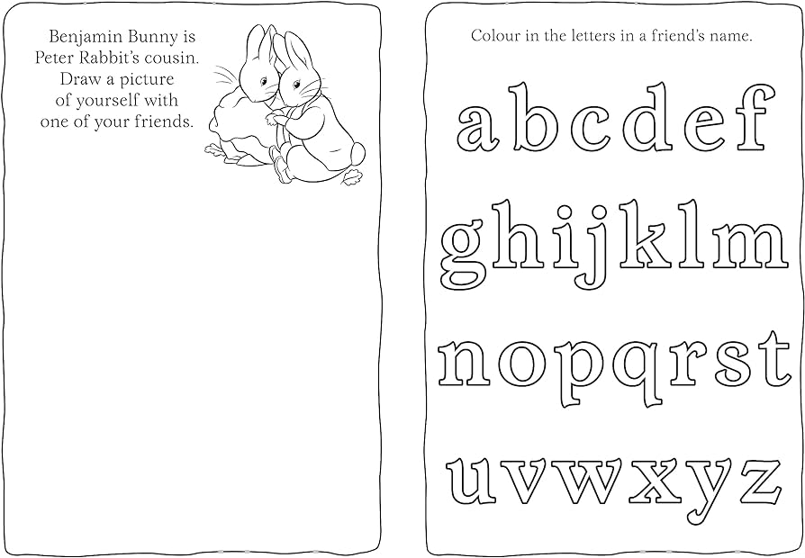 Peter rabbit bumper louring book potter beatrix books