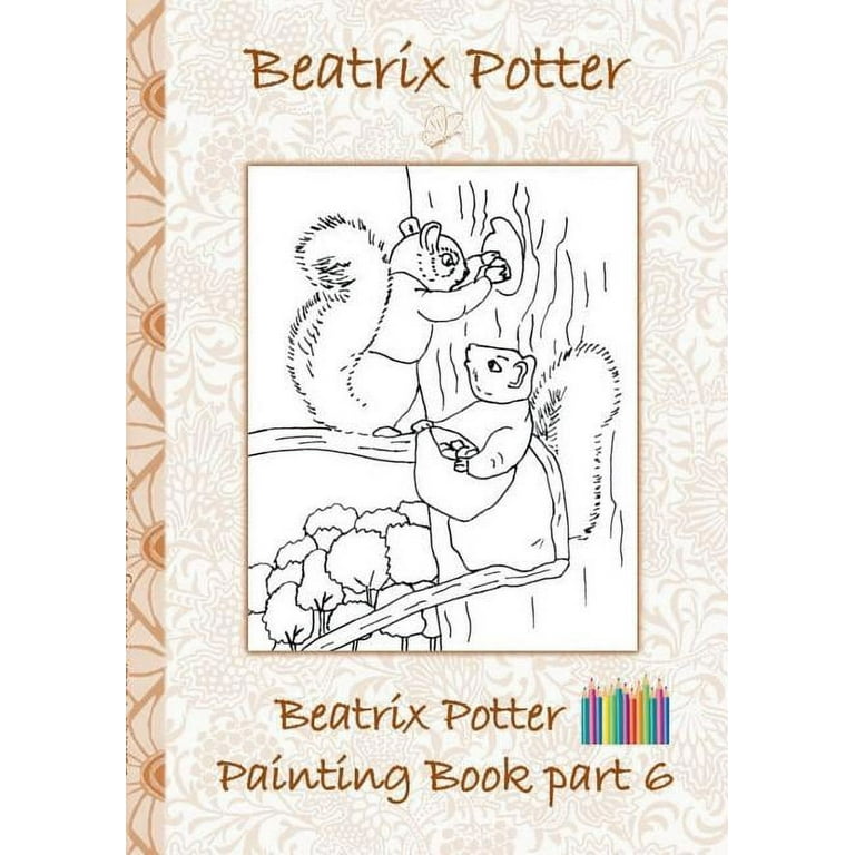 Beatrix potter painting book part peter rabbit colouring book coloring crayons coloured pencils colored childrens books children adults adult grammar school easter christmas birthda
