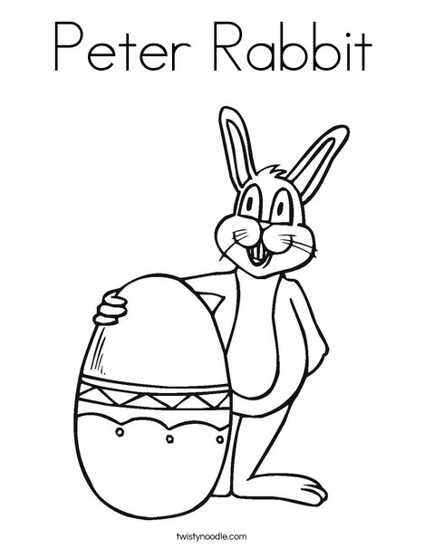 Peter rabbit coloring page