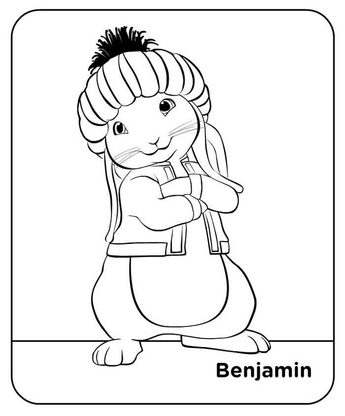 Adorable peter rabbit coloring page