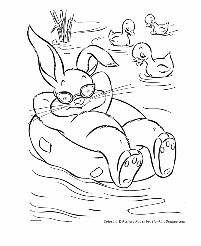 Peter cottontail coloring pages