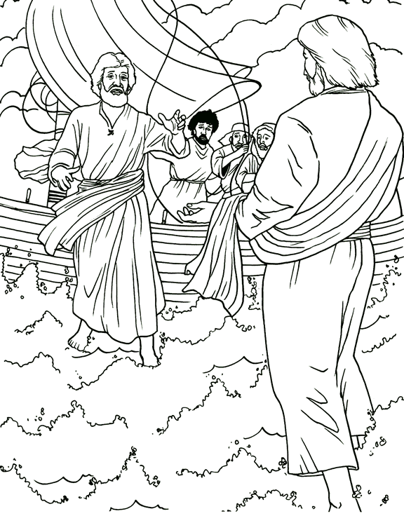 Jesus walking on water childrens sermons from se