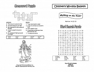 Jesus walking on the water childrens sermons from