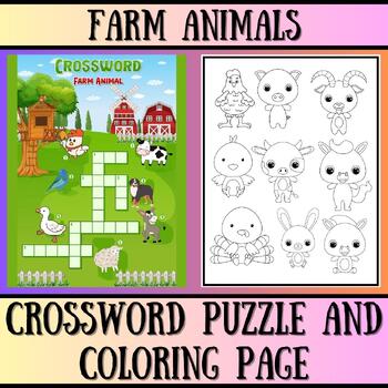 Free animal crossword puzzle tpt