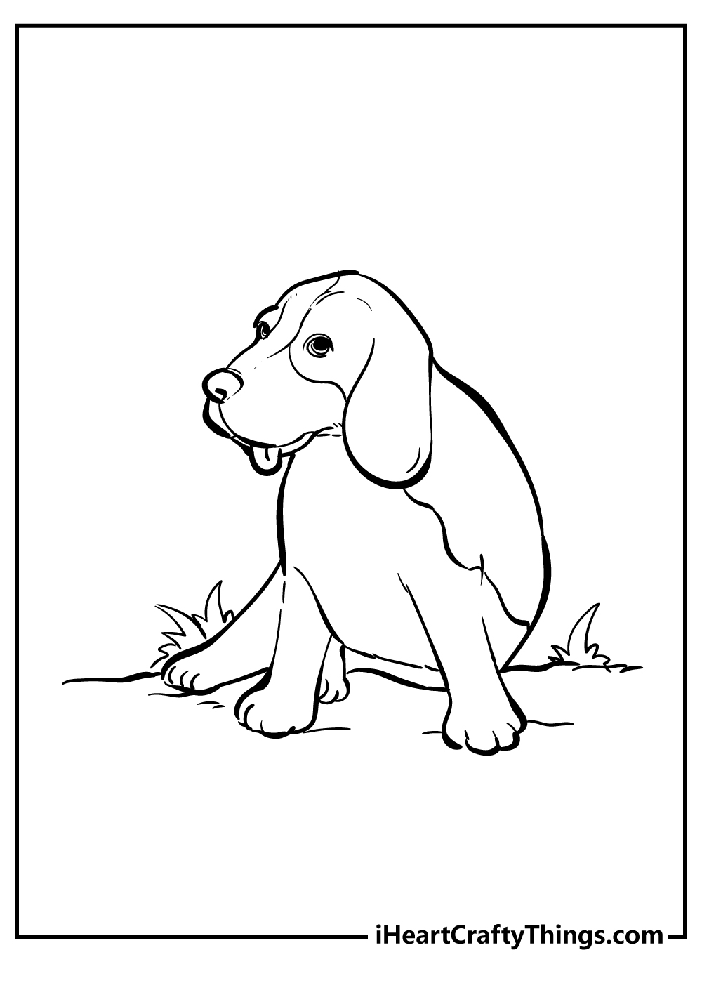 Dog coloring pages free printables