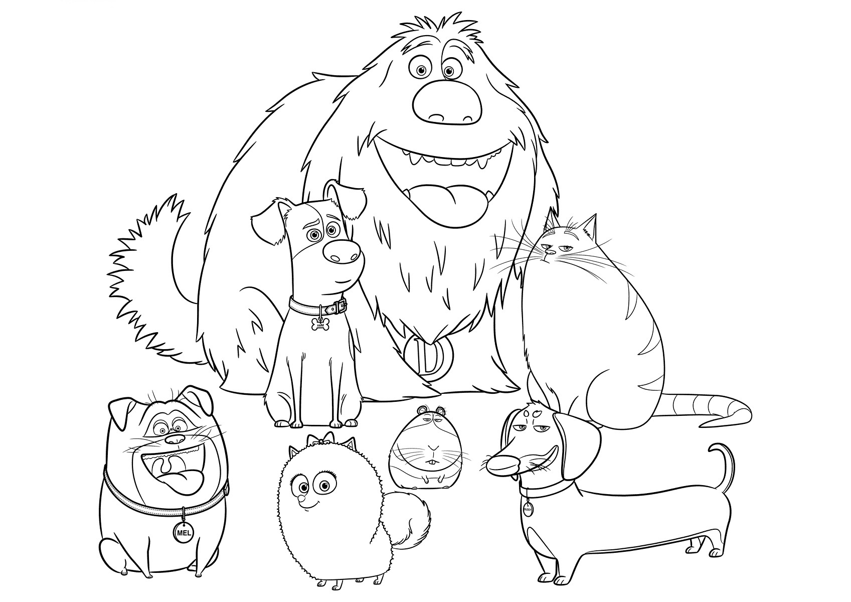 The secret life of pets coloring pages print them for free