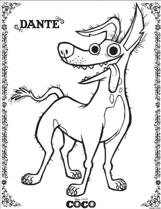 Free printable coloring pages for disney pixars coco