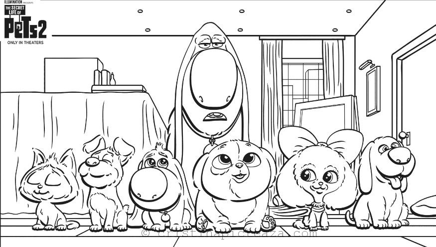 Secret life of pets coloring pages â cristina is painting