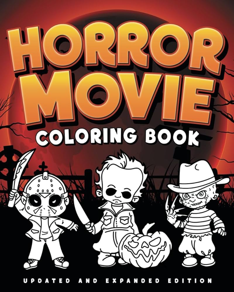 Horror movie coloring book renfrow timothy renfrow michelle books