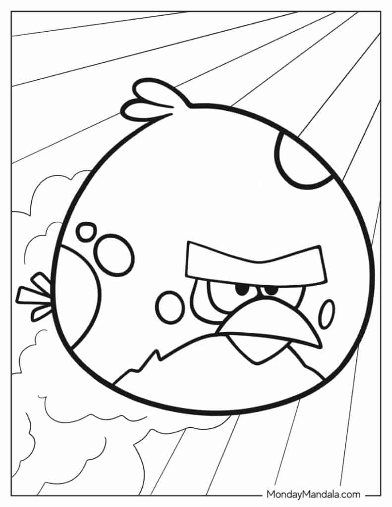 Angry birds coloring pages free pdf printables