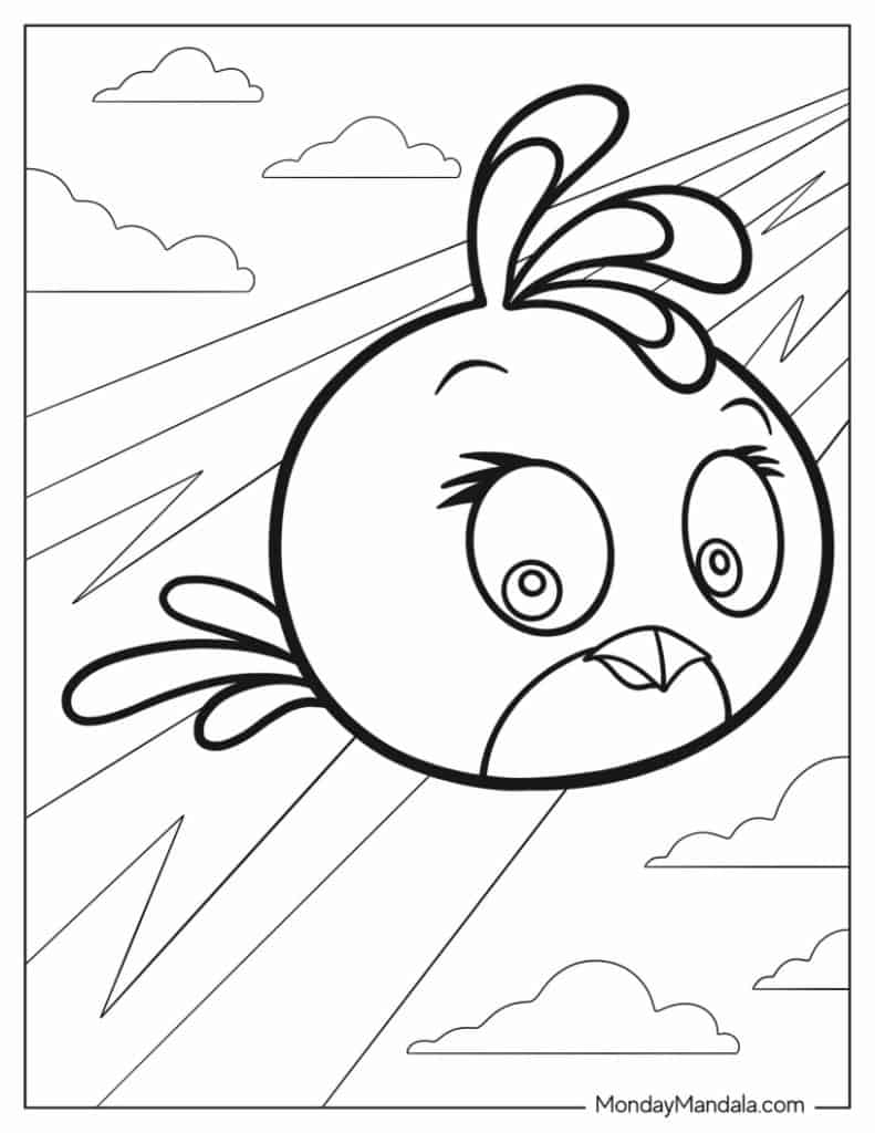 Angry birds coloring pages free pdf printables