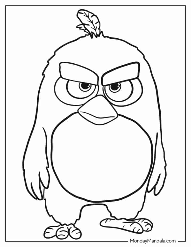 Angry birds coloring pages free pdf printables
