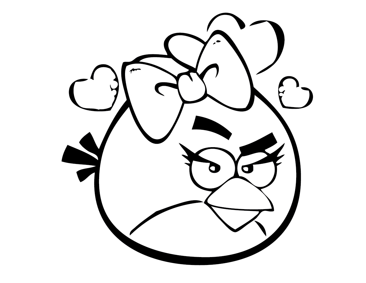Free printable angry bird coloring pages for kids