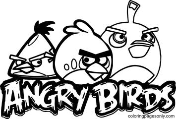 Angry birds coloring pages