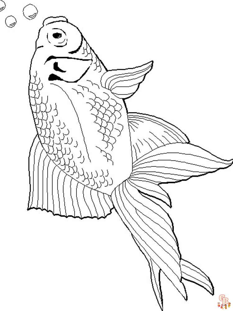 Diversiãn con goldfish coloring pages gratis imprimible y fãcil para niãos