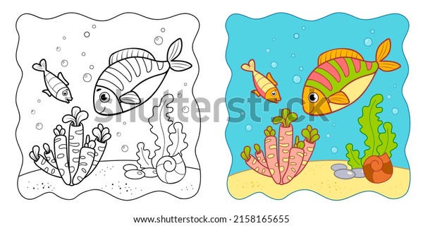 Imãgenes fotos de stock objetos en d y vectores sobre coloring book fish