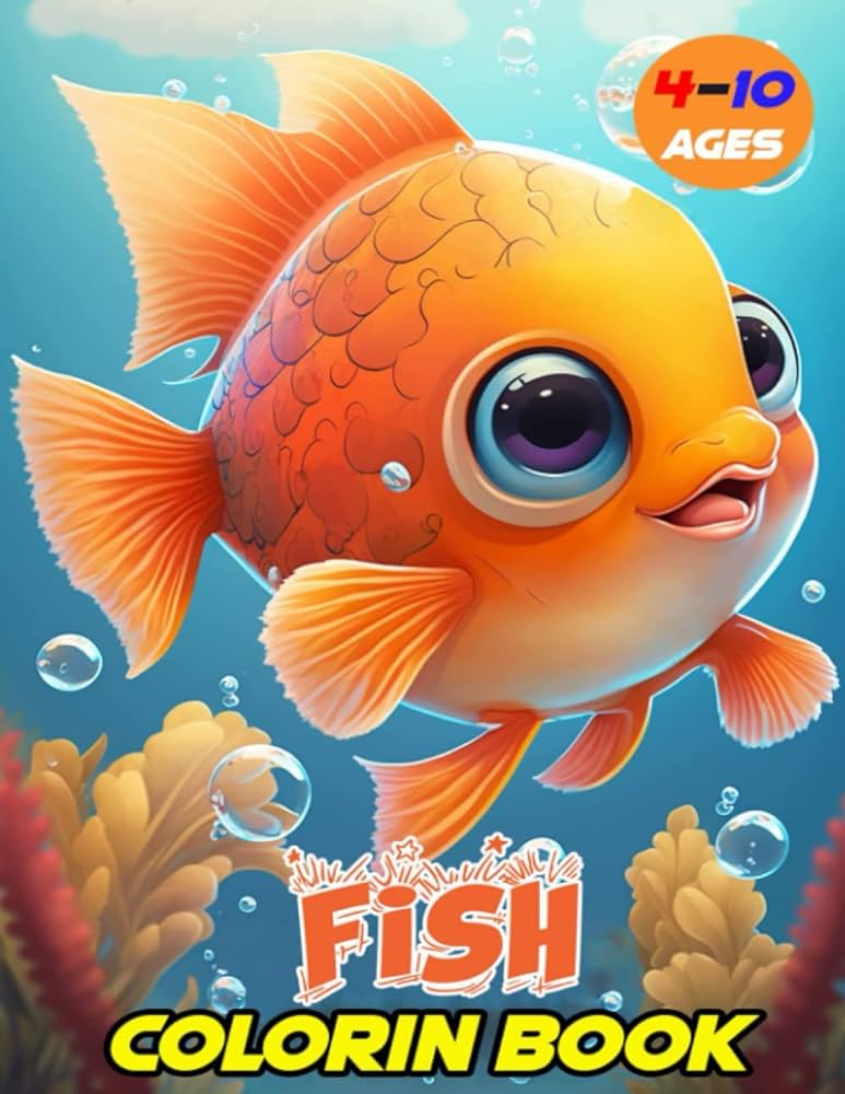 Fish coloring book explore the underwater world by coloring a fish coloring book for kids ages