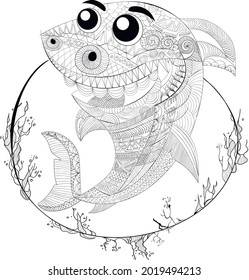 Imãgenes fotos de stock objetos en d y vectores sobre coloring pages adults fish