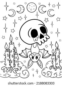 Imãgenes fotos de stock objetos en d y vectores sobre skull coloring page