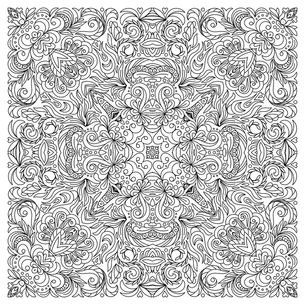 Adult coloring book imãgenes de stock de arte vectorial