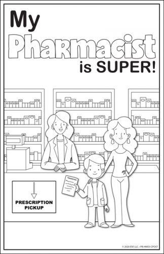 My pharmacist is super color me bookmark