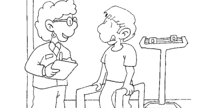 Document asset pharmacist coloring page kids work
