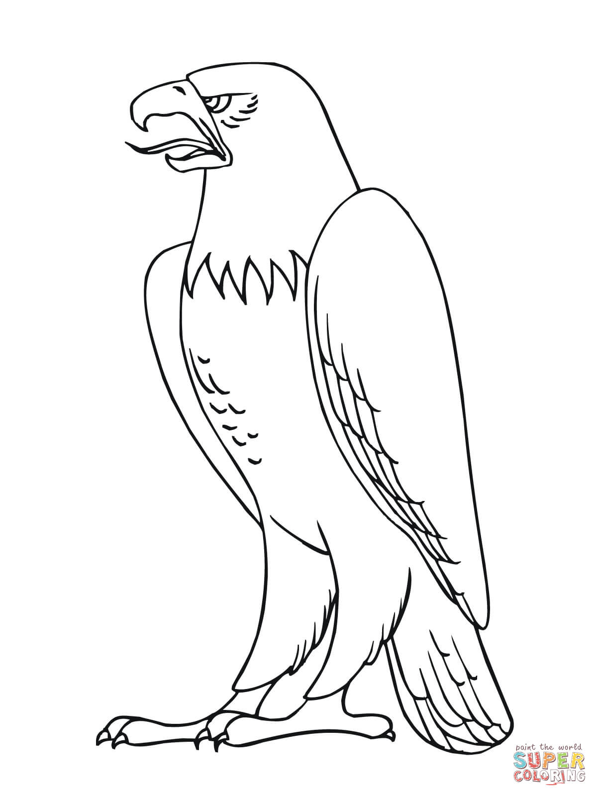 Bald eagle coloring page free printable coloring pages