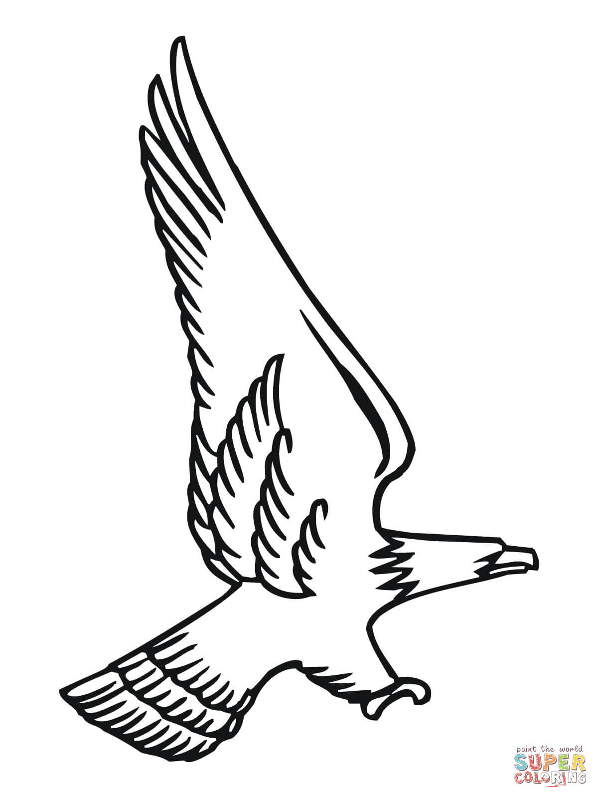 Attacking bald eagle coloring page free printable coloring pages