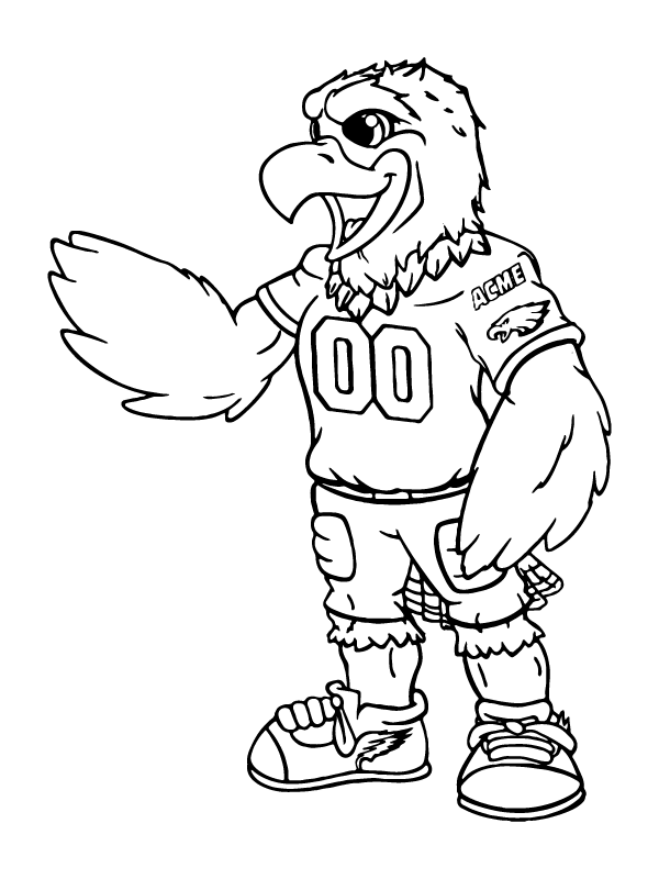 Philadelphia eagles coloring page