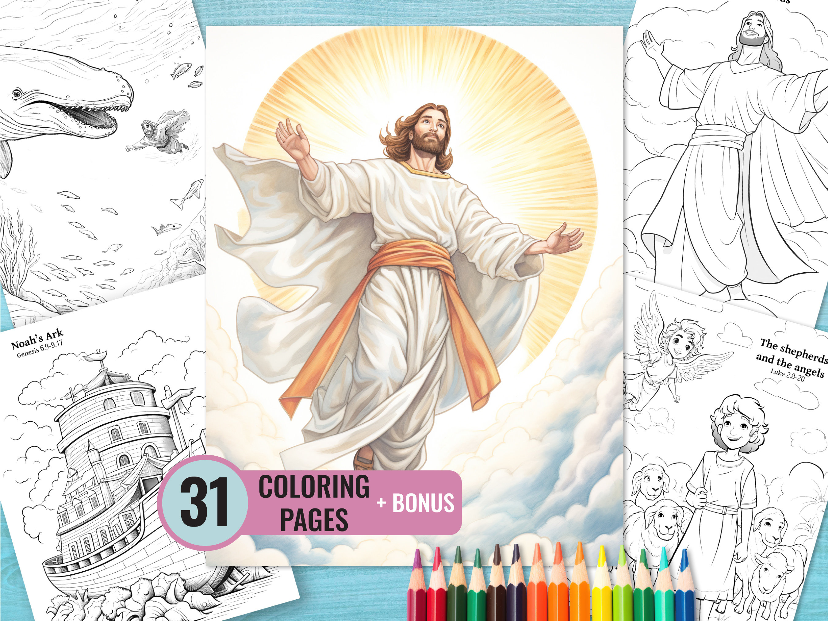 Bible story coloring