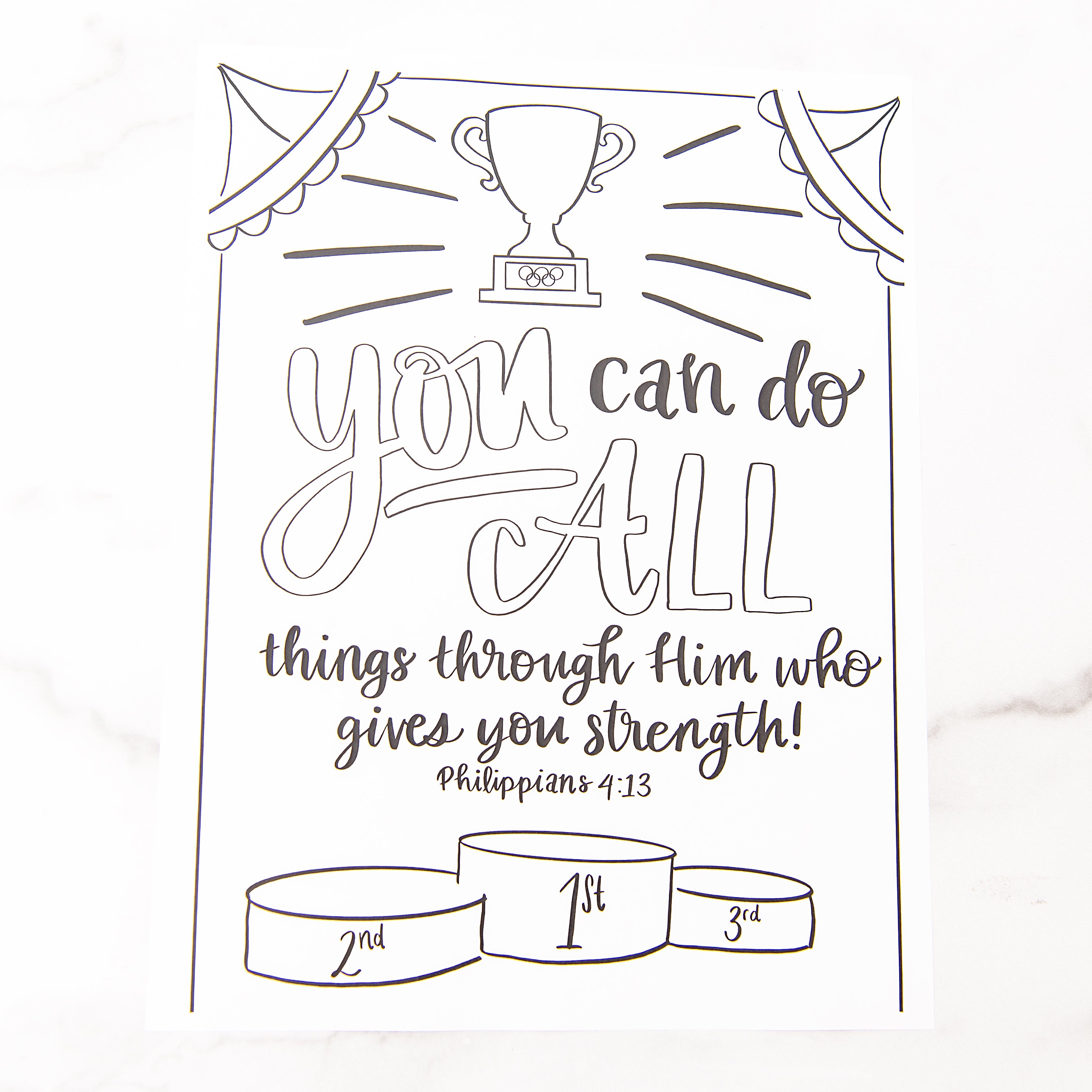 Philippians coloring sheet â golden thread inc