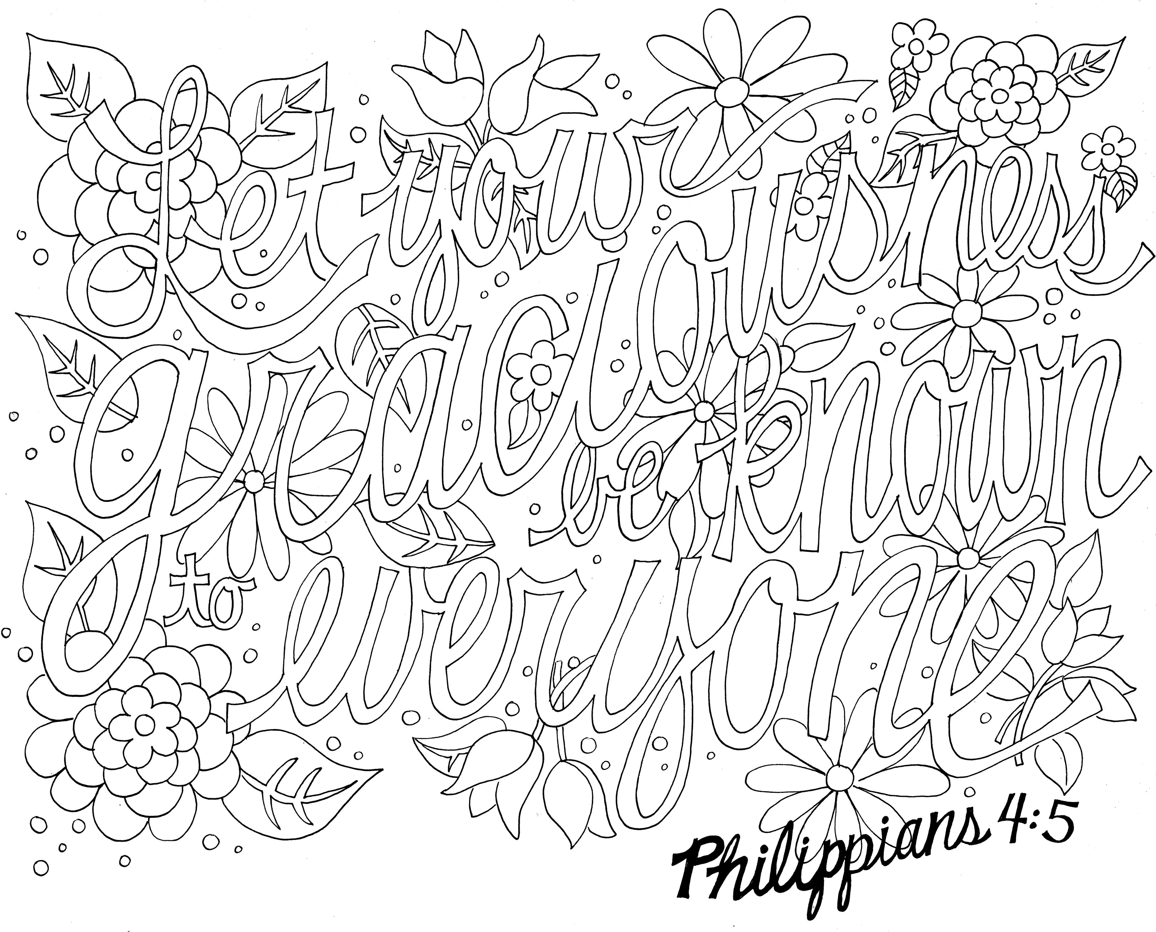 Sunday scripture coloring page â from victory road