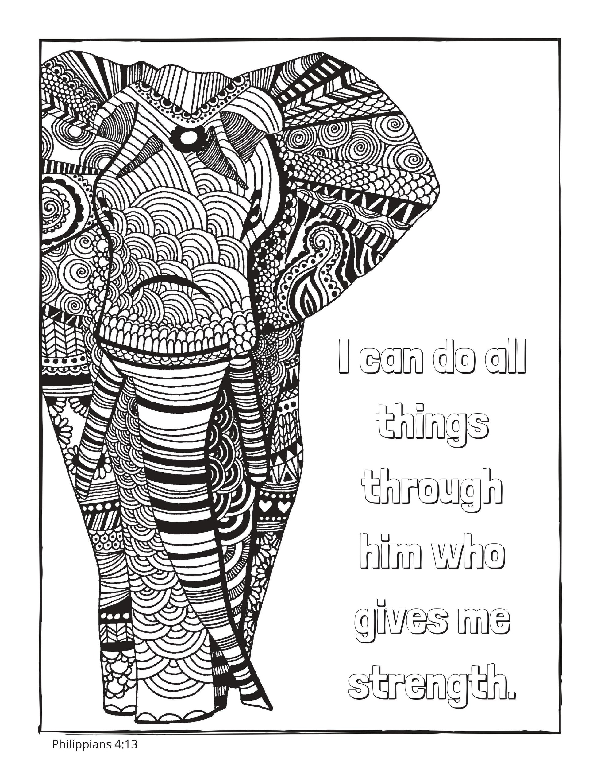 Bible memory verse coloring book pages download only