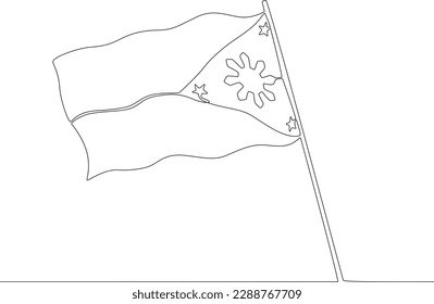 Flag symbolizing philippine independence philippine independence stock vector royalty free
