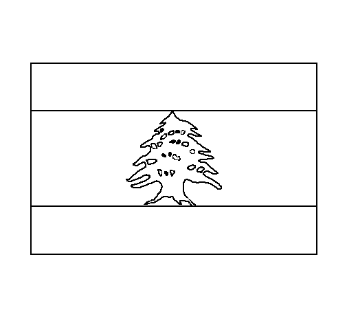 Lebanon coloring page