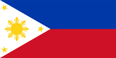 Coloring page for the flag of philippines