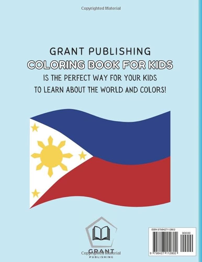 Philippines coloring book for kids with interesting facts publishing grant books