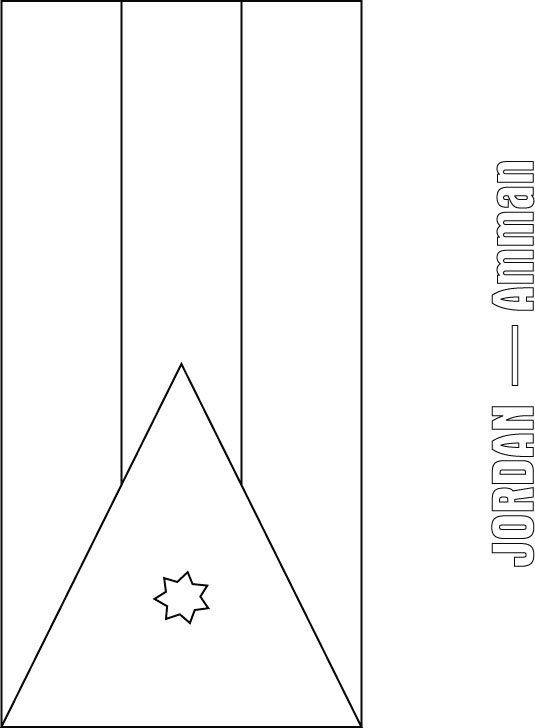 Jordan flag coloring page download free jordan flag coloring page for kids best coloring pages