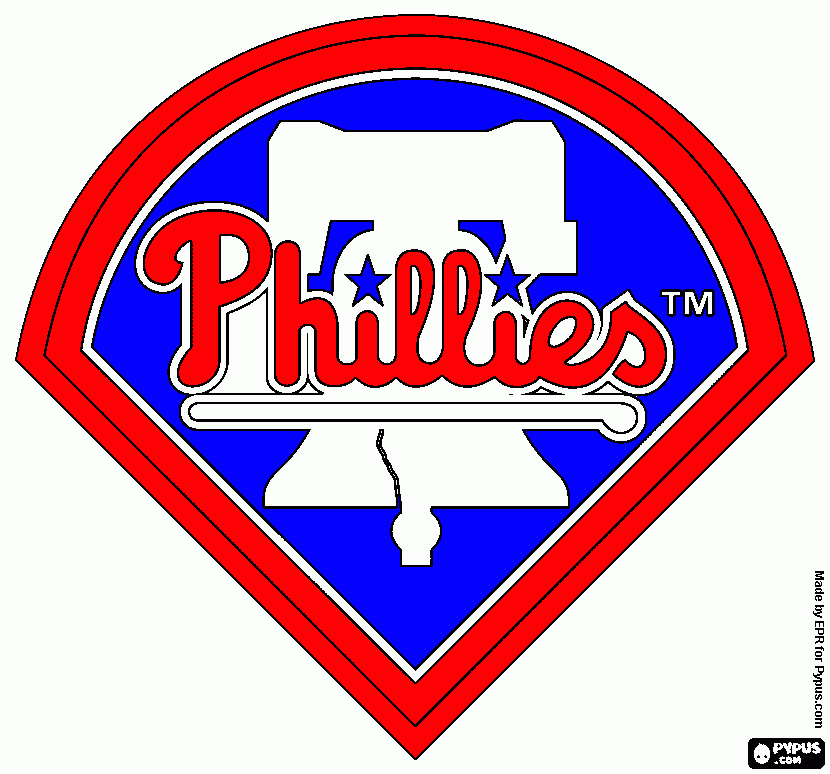 Phillies coloring page printable phillies