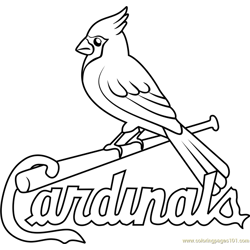 Philadelphia phillies logo coloring page for kids