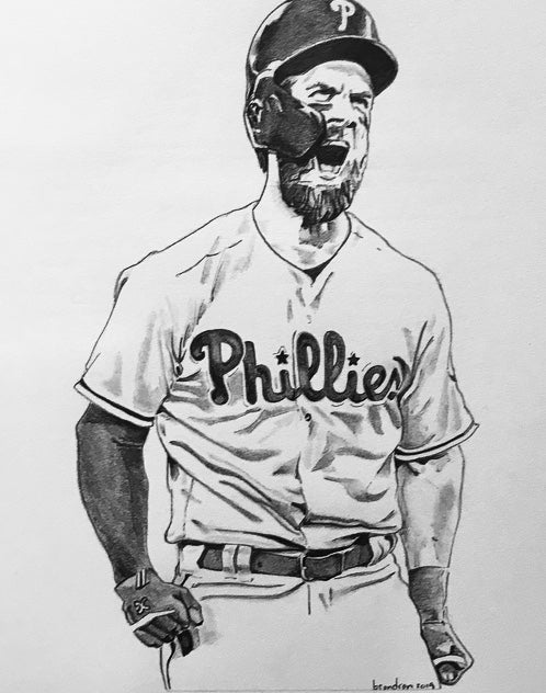 Bryce harper â brian condron artwork