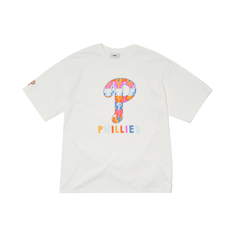 Color party monogram mega over fit t