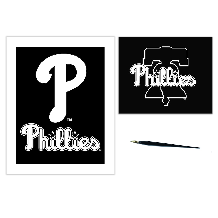 Philadelphia phillies scratch art craft kit