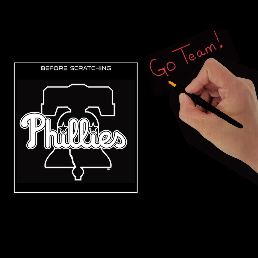 Philadelphia phillies scratch art craft kit