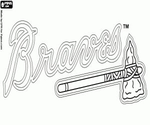 Logo of atlanta braves coloring page baseball coloring pages atlanta braves coloring pages