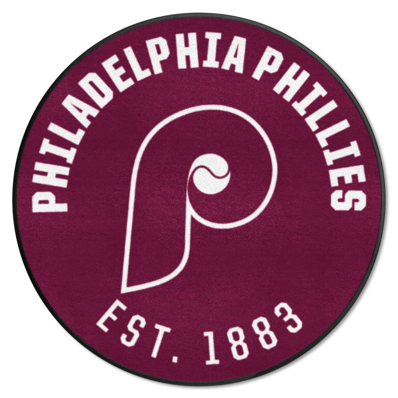 Philadelphia phillies retro logo roundel round mat
