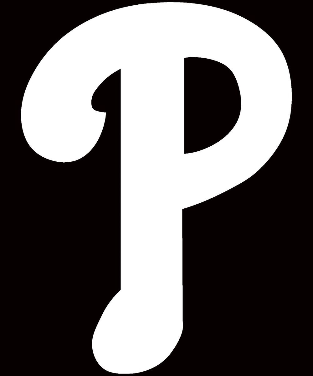 Philadelphia phillies logo car decal vinyl sticker white or red sizes