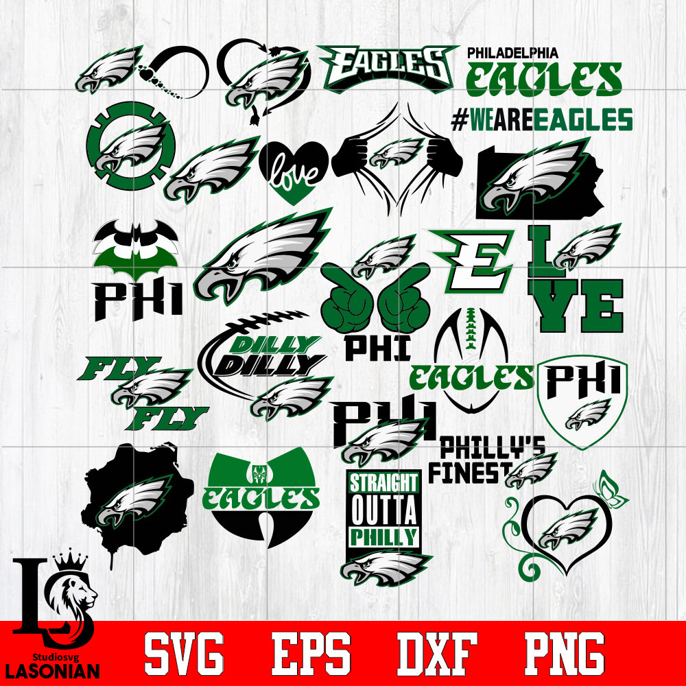 Philadelphia eagles bundle bundle nfl bundle sport digital cut f â