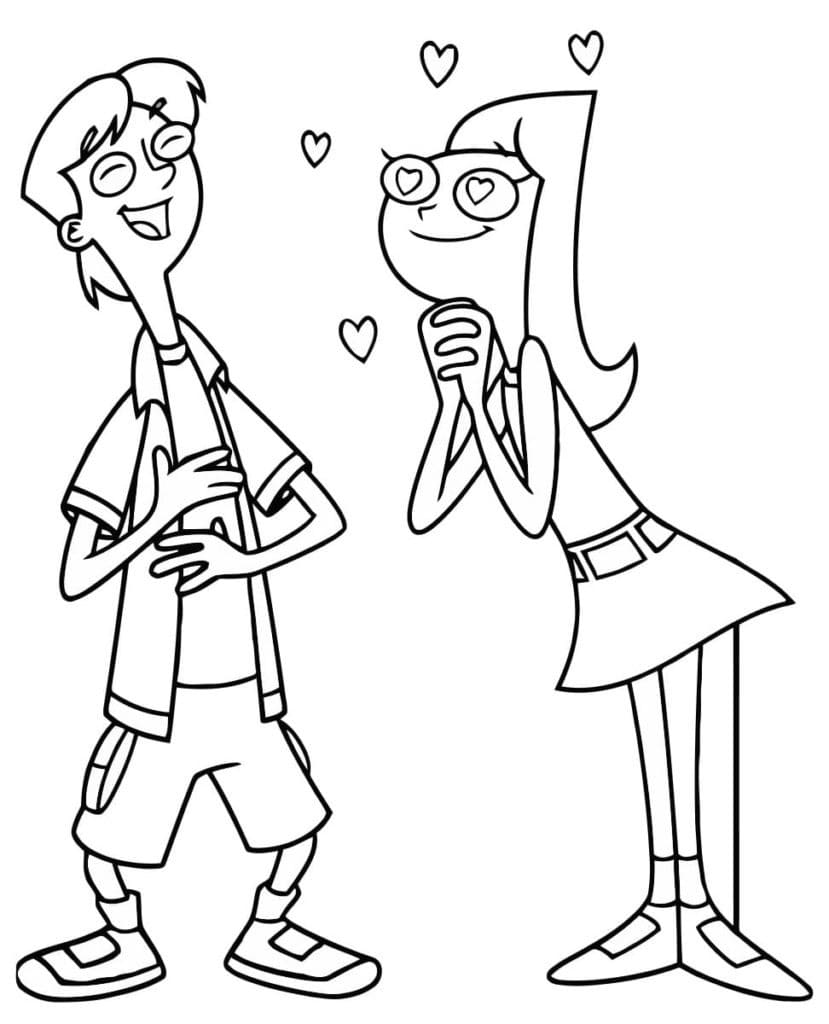 Phineas and ferb coloring pages